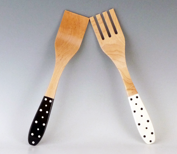 Wooden Salad Servers